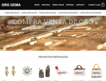 Tablet Screenshot of oro-gema.com